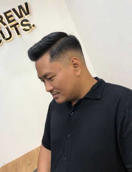 Hasil shaving dan beard trim di barbershop Bintaro Crewcuts